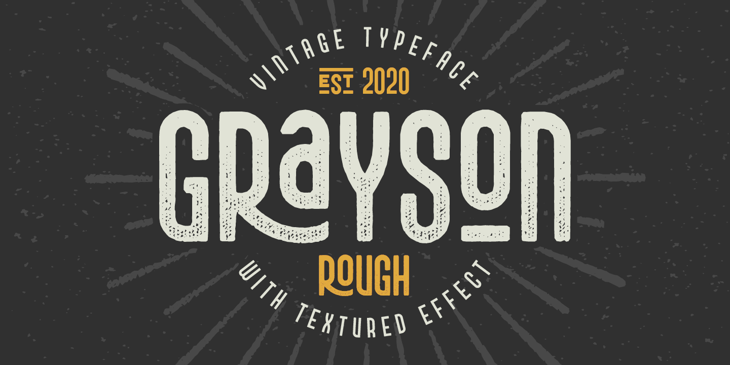 Beispiel einer Grayson Rough-Schriftart #1